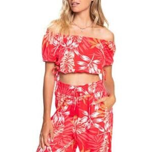 Roxy Dear Amor Short Sleeves Top Size Large New With Tag